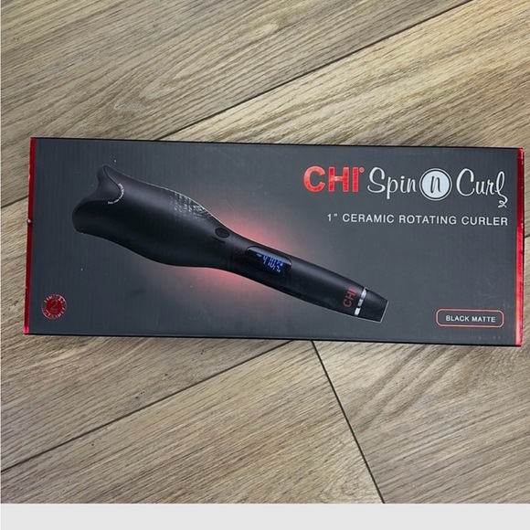 CHI SPIN N CURL ROTATING 1”CURLER MATT BLACK.EASY TO USE - Picture 3 of 5